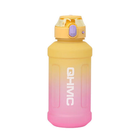 1.3L Gradient Color Sports Water Drinking Bottle with Straw and Time Marker_12