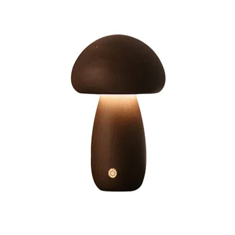 Wooden Mushroom LED Night Light for Bedroom - USB Rechargeable_15