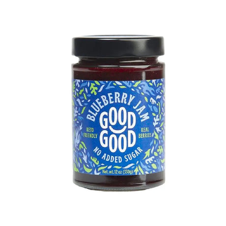 Good Good No Added Sugar Keto Blueberry Jam 330g - Sweet Victory Products Ltd