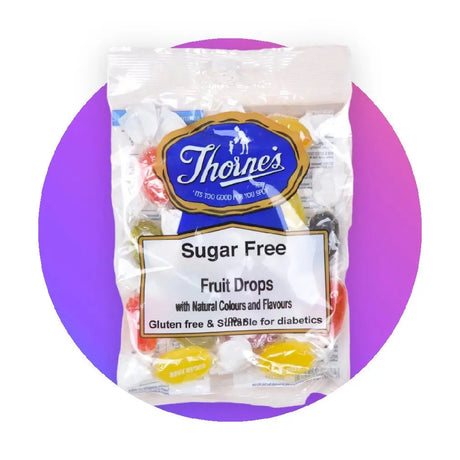 Thornes Sugar Free Sweets Mixed Fruit Drops 90g - Sweet Victory Products Ltd