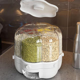 Dry Food Storage Cereal Grain and Rice Dispenser Kitchen Organizer_9