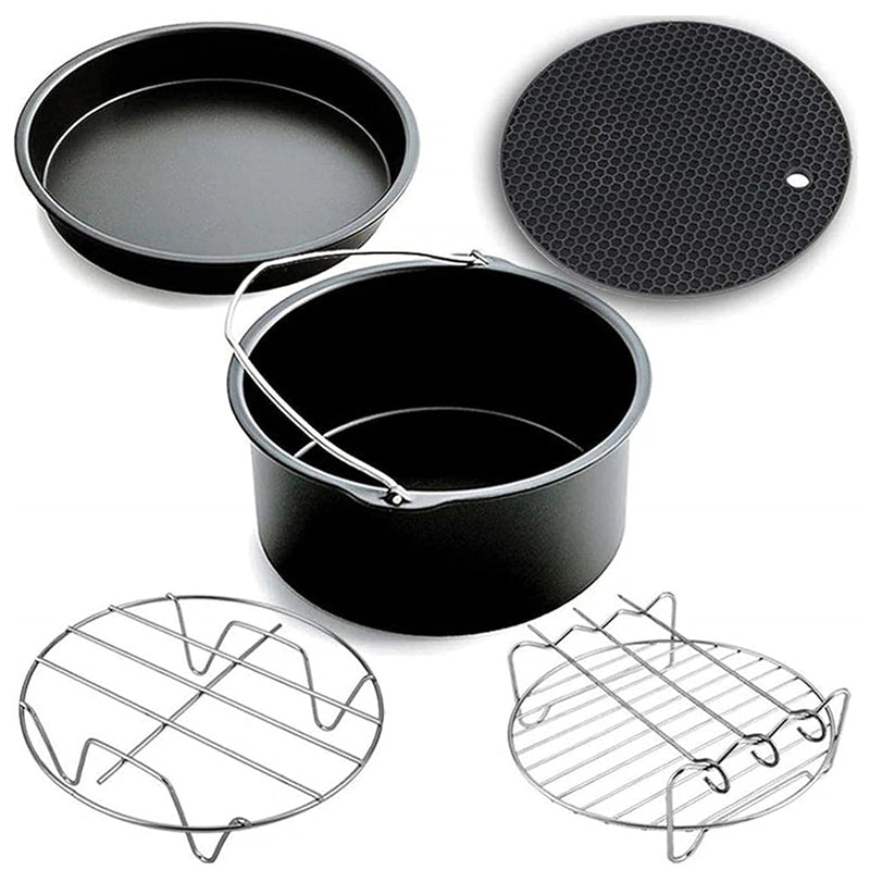 7pc/set Air Fryer Baking Accessories Non-Stick Reusable Kitchen Tools_2