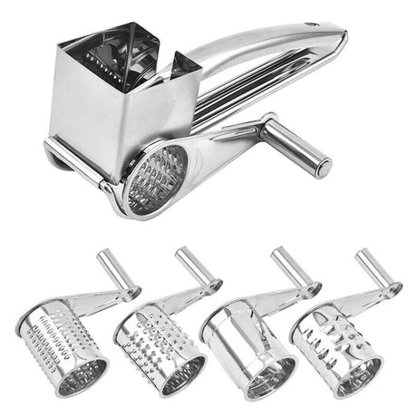 Stainless Steel Manual Operations Handheld Rotary Cheese Grater_0