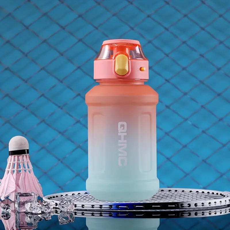 1.3L Gradient Color Sports Water Drinking Bottle with Straw and Time Marker_7