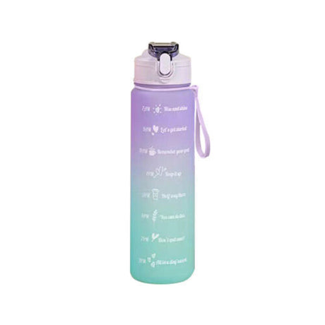 1L Gradient Sports Travel Water Drinking Bottle with Straw and Time Marker_12