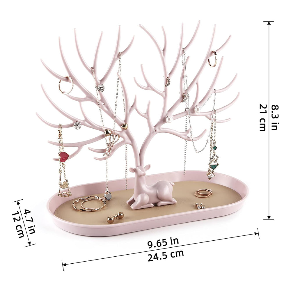 Antlers Tree Tower Jewelry Display Stand for Ring Earrings Necklace Bracelet_15