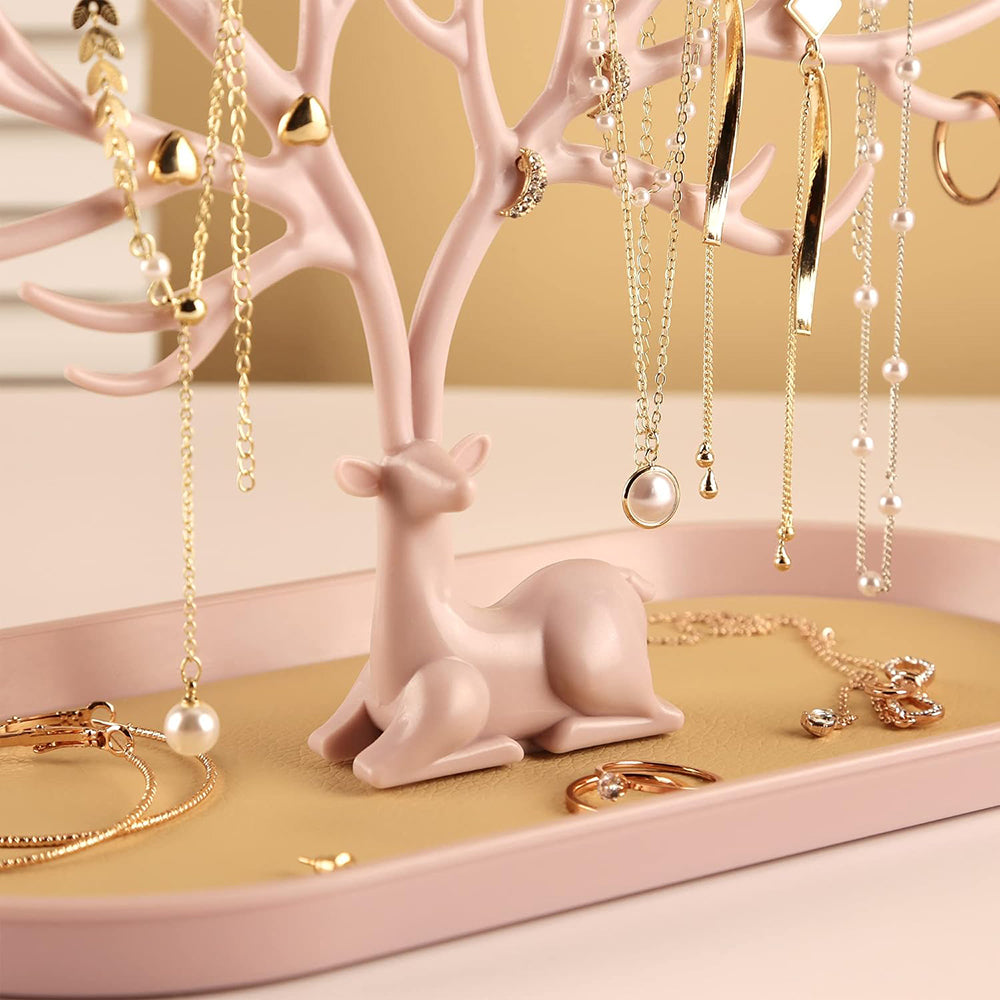 Antlers Tree Tower Jewelry Display Stand for Ring Earrings Necklace Bracelet_2