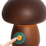 Wooden Mushroom LED Night Light for Bedroom - USB Rechargeable_9