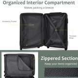 20In Expandable Lightweight Spinner Suitcase with Corner Guards - Green_9