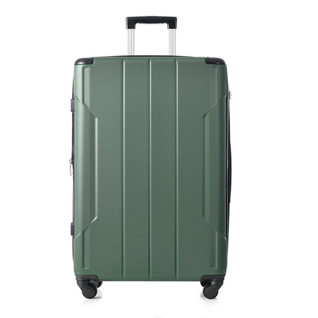 24In Expandable Lightweight Spinner Suitcase with Corner Guards - Green_0