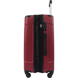 1Pc 28In Expandable Lightweight Spinner Suitcase with Corner Guards - Red_3