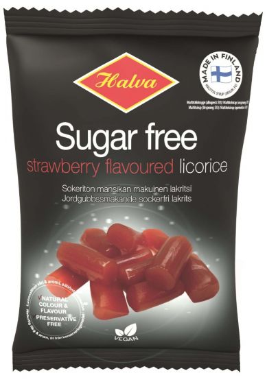 halva sugar free strawberry liquorice licorice