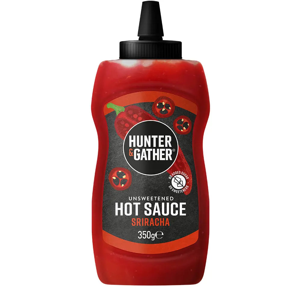 Hunter & Gather Unsweetened Sriracha Hot Sauce Squeezy 350g