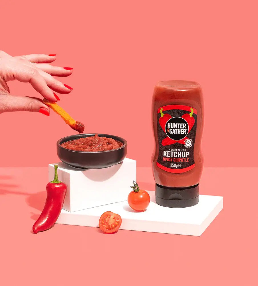 Hunter & Gather Unsweetened Spicy Chipotle Ketchup Squeezy 350g
