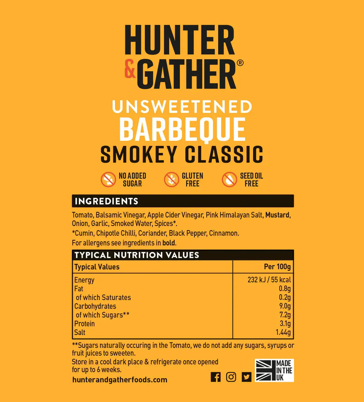 Hunter & Gather Smokey Barbecue Squeezy 350g