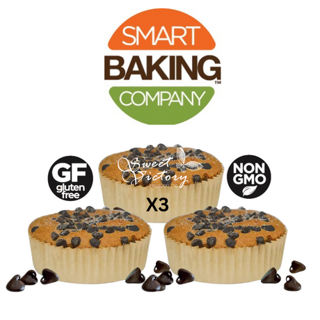 Smartmufn gluten free chocolate chip cakes muffins