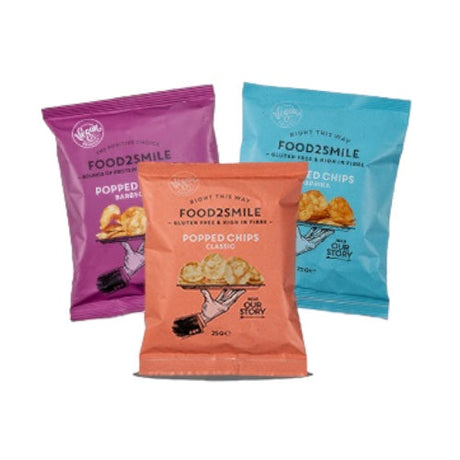 Food2Smile Vegan, Gluten-Free Popped Chips - Classic 75g
