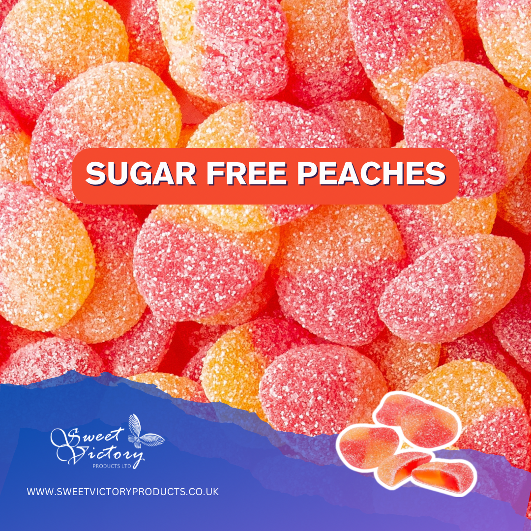 Sugar free gummy peaches Lovalls 