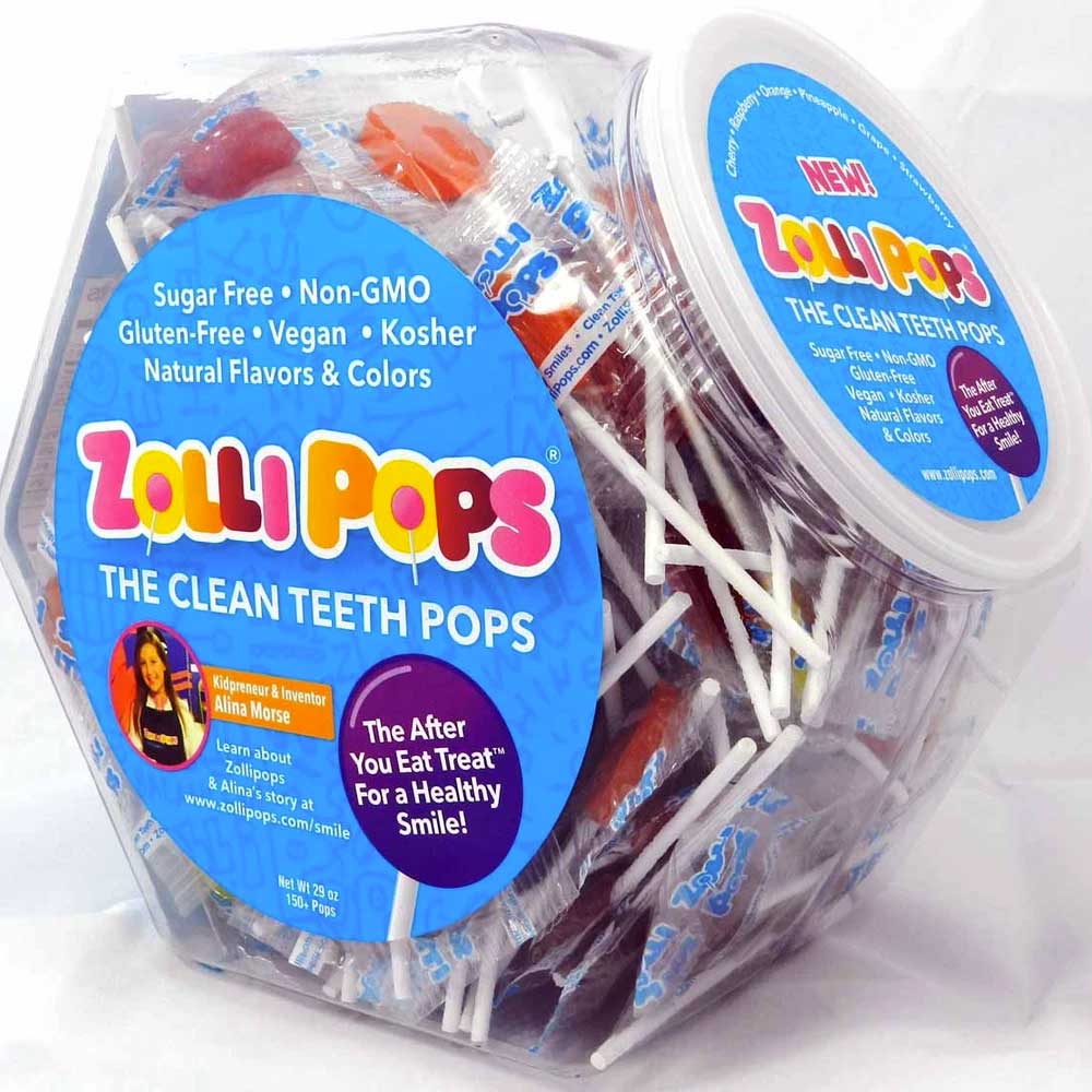 Zollipops Sugar Free Lollipops Variety TUB 822g