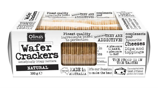 Low Carb, Olina's Simply Wafer Crackers Natural