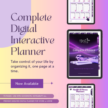 Sweet Victory Complete Digital Interactive Life Planner - Goodnotes