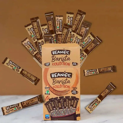 Beanies Coffee Barista Collection 12 Flavours Coffee Sticks 24g (12x2g) - Sweet Victory Products Ltd