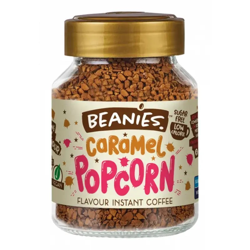 Beanies Coffee Caramel Popcorn Flavour 50g - Sweet Victory Products Ltd