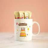 Beanies Coffee Birthday Cake Sachets And Mug Gift Set 390g - Sweet Victory Products Ltd