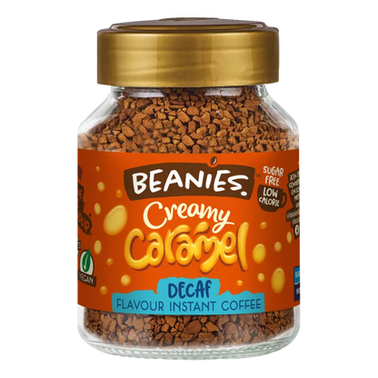 Beanies Flavored Coffee Decaffeinated Creamy Caramel 50g - Sweet Victory Products Ltd