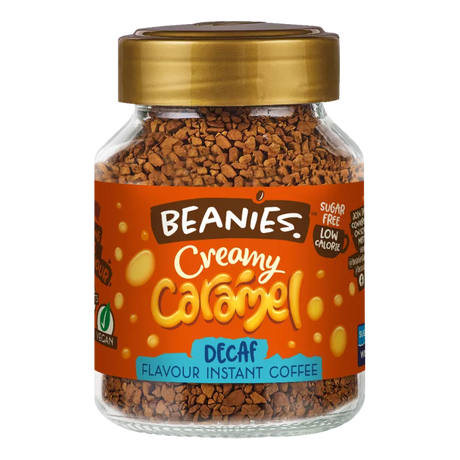 Beanies Flavored Coffee Decaffeinated Creamy Caramel 50g - Sweet Victory Products Ltd