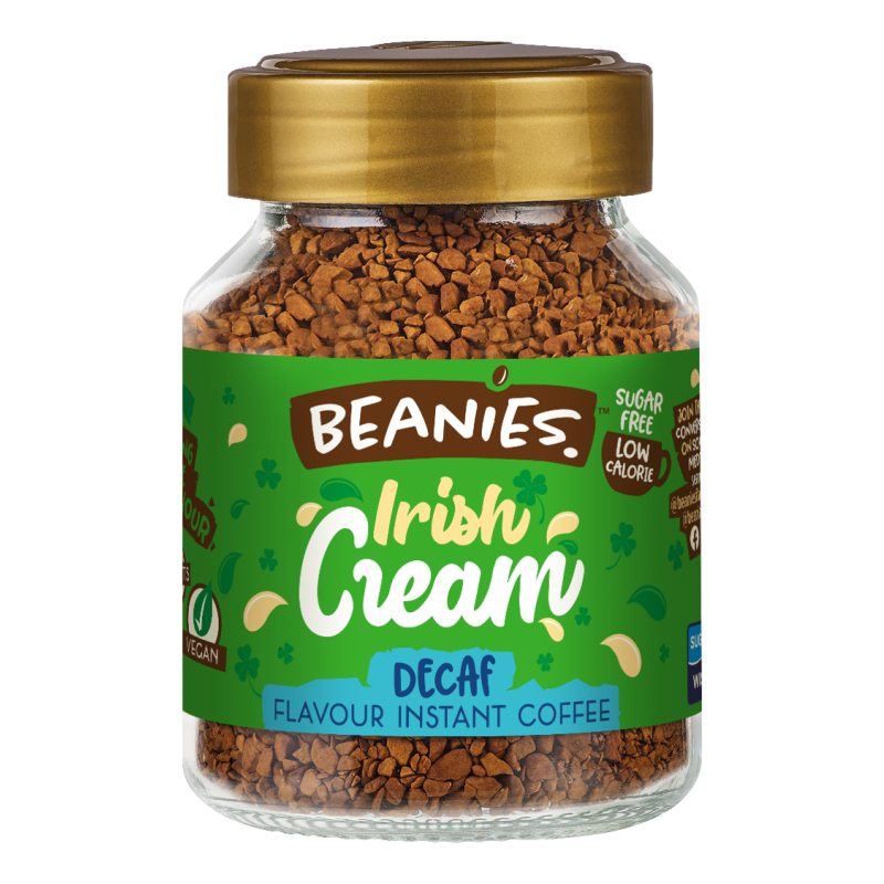 Beanies Flavored Coffee Decaffeinated Irish Cream 50g - Sweet Victory Products Ltd