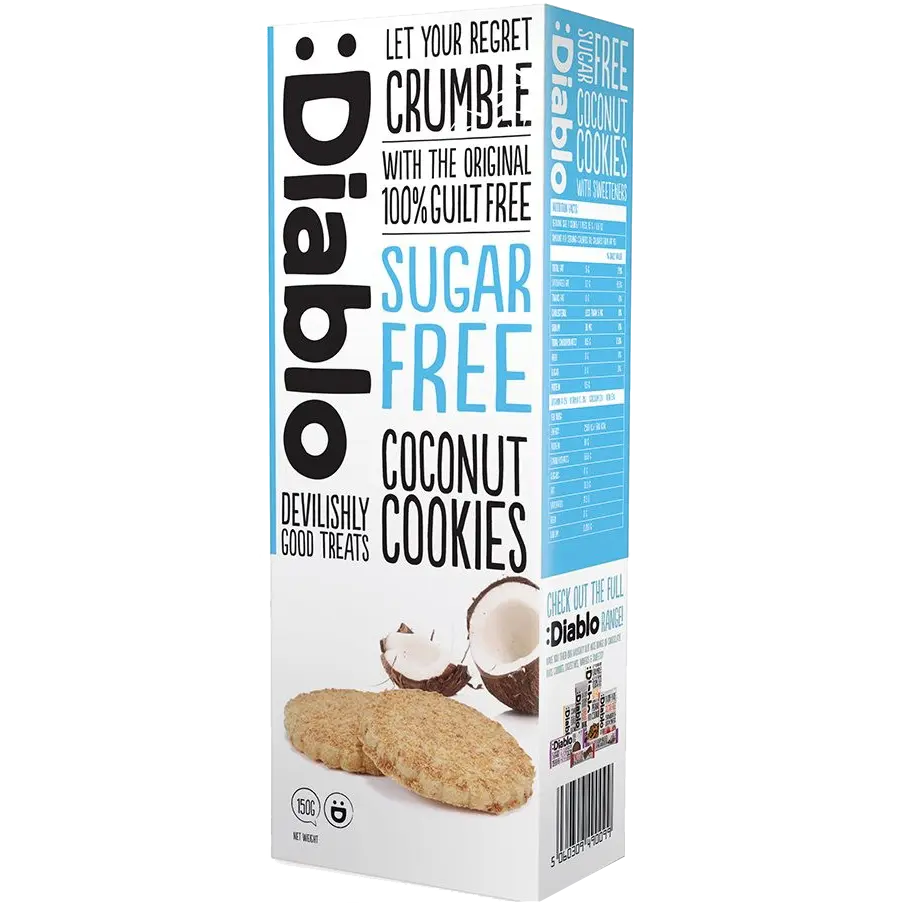 Diablo Sugar Free Coconut Cookies 150g