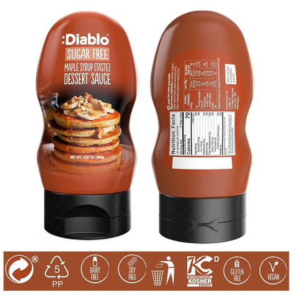 Diablo Sugar Free Dessert Sauce - Maple Syrup (taste) 290ml
