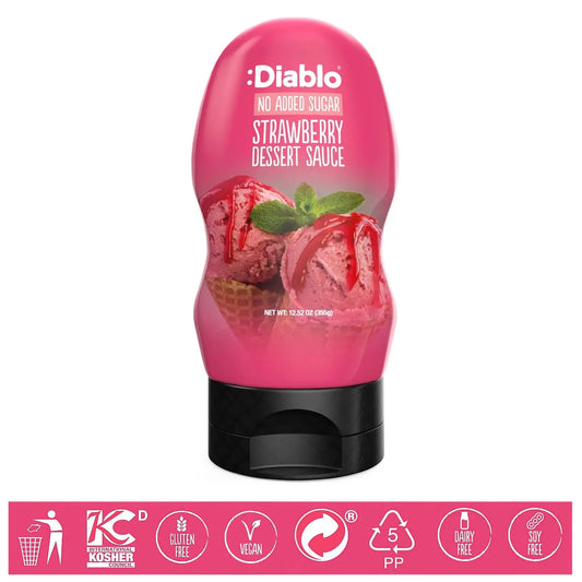 Diablo Sugar Free Dessert Sauce - Strawberry 290ml