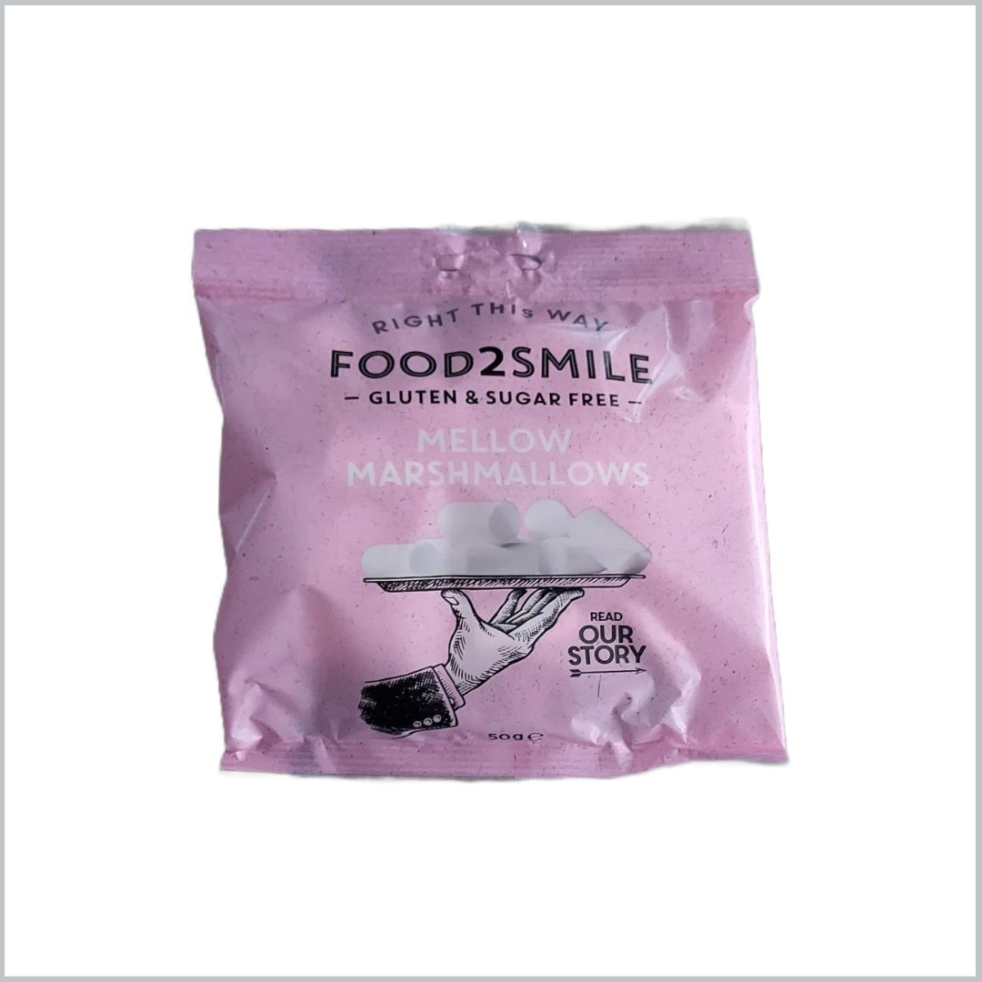 Food2Smile Sugar-free, Gluten-Free Marshmallows 50g BBE:12/23