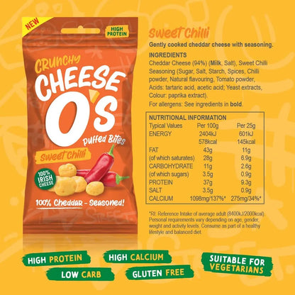 Cheese O's Crunchy Cheese Puffed Bites - All Flavours 6x25g