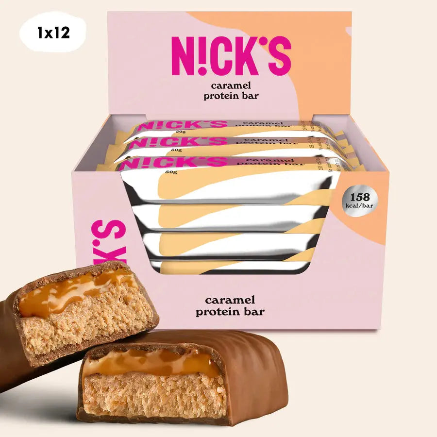 Nicks No Added Sugar Caramel Protein Bar 50g - Sweet Victory Products Ltd