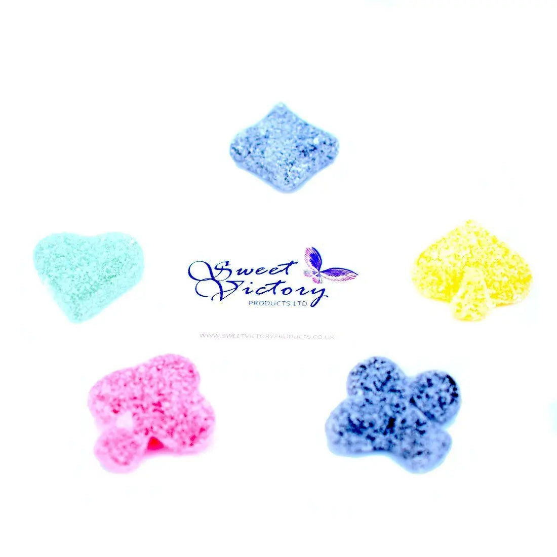 de Bron Sugar Free Gummy Poker Fruit Sweets 90g - Sweet Victory Products Ltd
