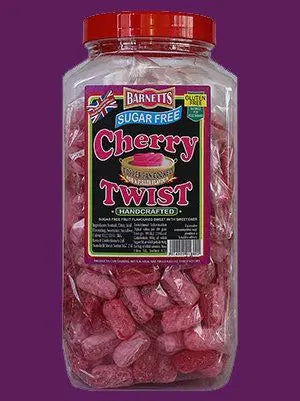 Barnetts Sugar Free Cherry Twist Sweets 200g - Sweet Victory Products Ltd
