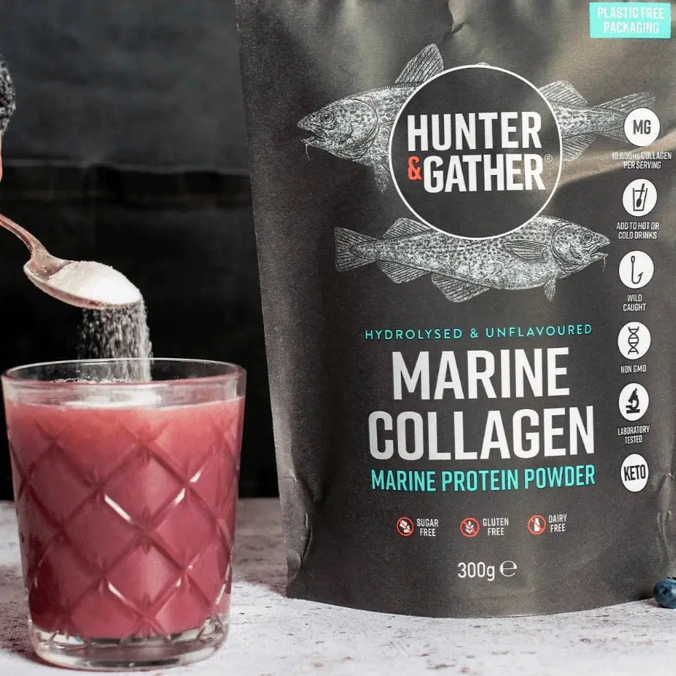 Hunter and Gather Marine Collagen Protein Powder Unflavoured 300g - Sweet Victory Products Ltd