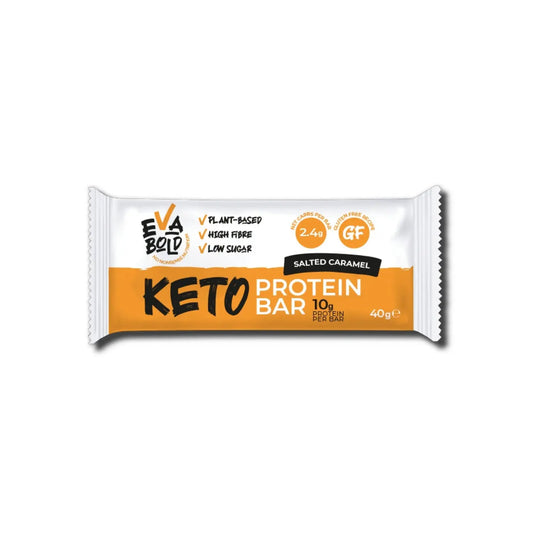 Eva Bold Low Sugar Keto Protein Bar - Salted Caramel 40g - Sweet Victory Products Ltd
