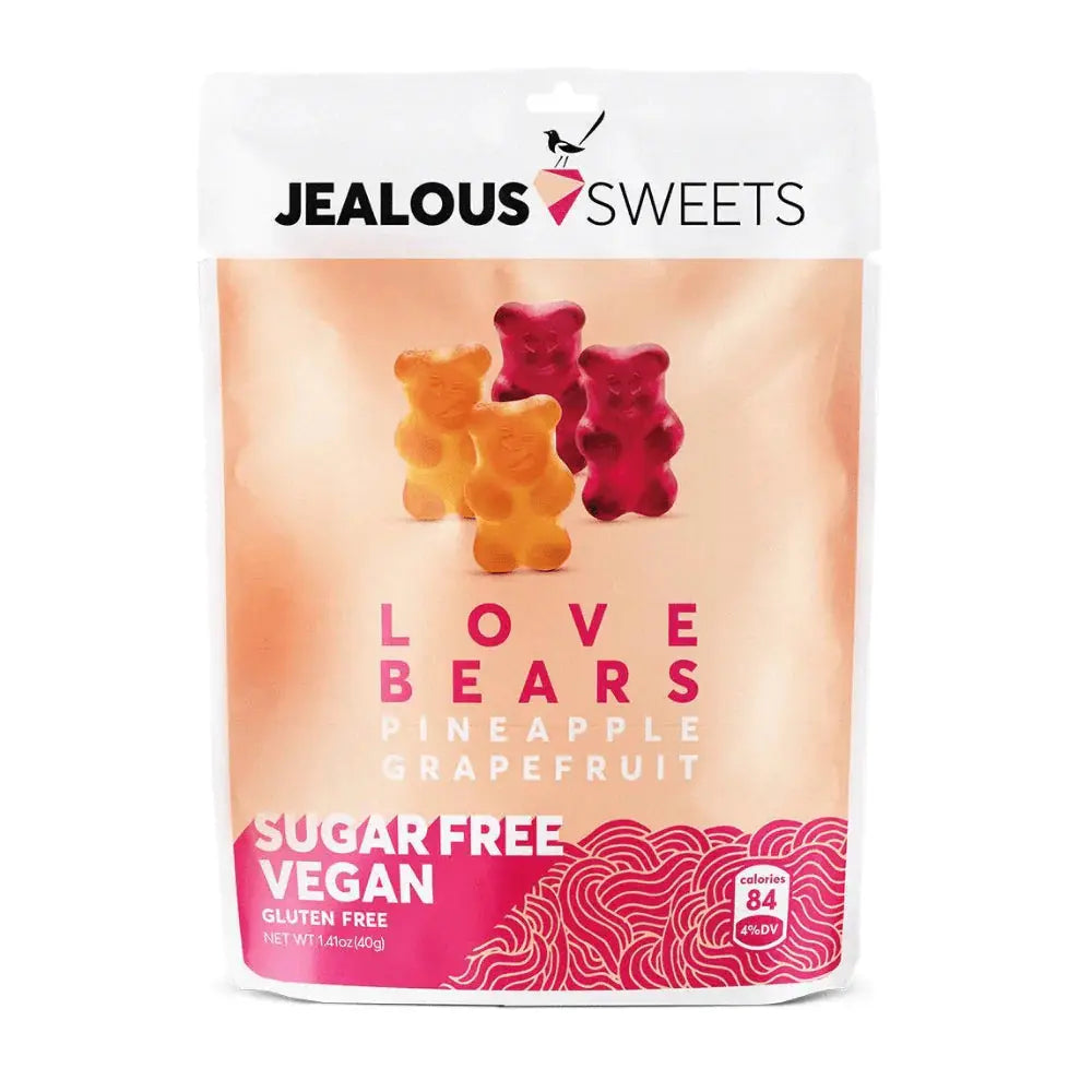 Jealous Sweets Sugar Free Gummy Love Bears 40g - Sweet Victory Products Ltd