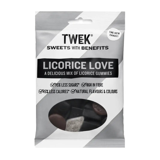 Tweek Sweets With Benefits Low Sugar Licorice Love 80g - Sweet Victory Products Ltd