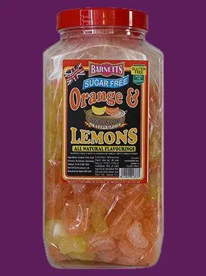 Barnetts Sugar Free Orange &amp; Lemons Sweets 200g - Sweet Victory Products Ltd