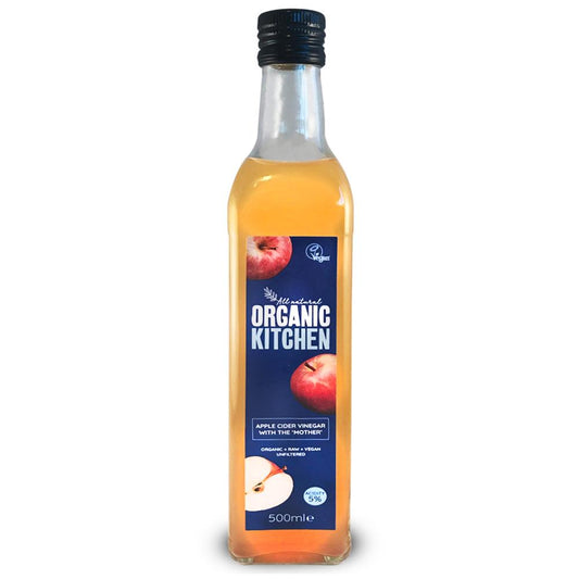 Organic Kitchen Apple Cider Vinegar with Mother 500ml - Sweet Victory Products Ltd