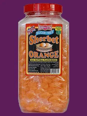 Barnett's Sugar Free Sherbet Orange Sweets 200g - Sweet Victory Products Ltd