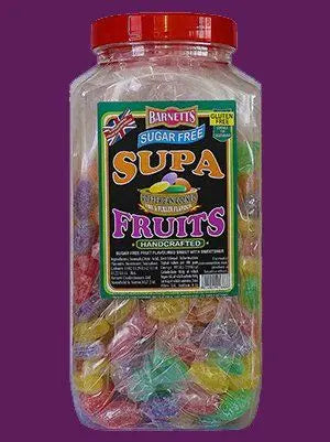 Barnett's Sugar Free Supa Fruits Sweets 200g - Sweet Victory Products Ltd