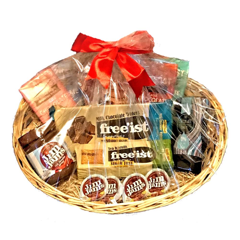Luxury No Added Sugar Chocolate Gift Basket Hamper - Sweet Victory Products Ltd
