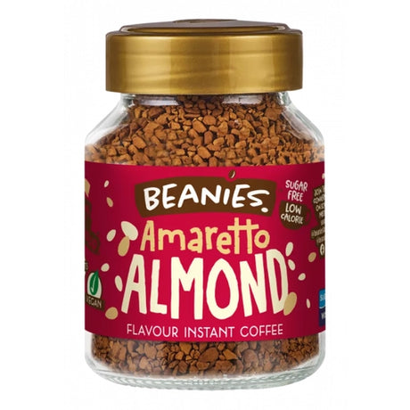 Beanies Flavoured Coffee Amaretto Almond 50g - Sweet Victory Products Ltd