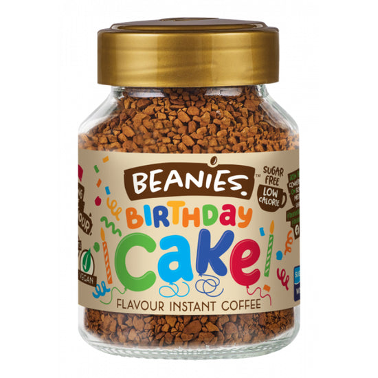 Beanies Coffee Birthday Cake Flavour 50g - Sweet Victory Products Ltd